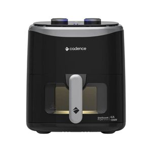 Fritadeira Preta com Janela Cadence 127V