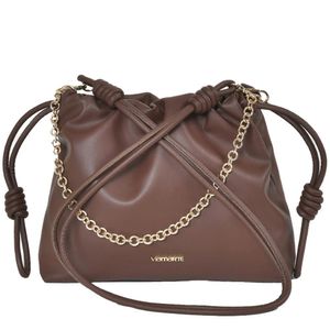 Bolsa Feminina Via Marte com Corrente B2-617 Dark Brown