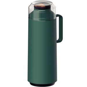 Garrafa Térmica com Sistema Corta Pingos 1L Tramontina em Plástico com Ampola de Vidro Verde