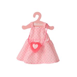 Roupa de Boneca Vestido Com Bolsa Coração - Metoo