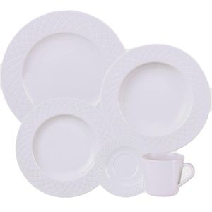 Aparelho de Jantar Tramontina Ingrid 20 Peças Porcelana Deco