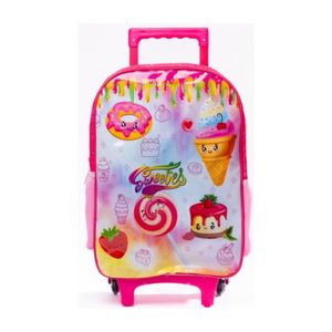 Mochila de Rodinhas Infantil Sweeties - Rosa