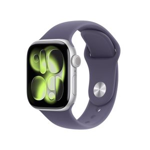Apple Watch Series 11 GPS 42mm Prateado Pulseira M/G Esportiva Roxo-Névoa