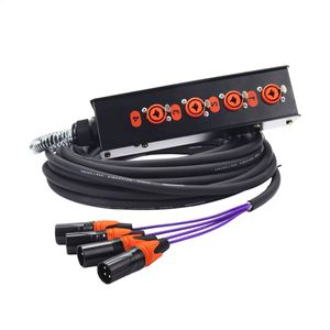 Medusa 4 Vias montada com conectores Profissionais 20 Metros