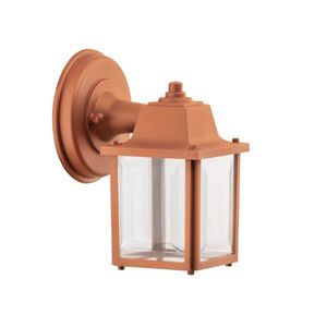 Arandela de Parede 16x20cm Cor Cobre Injetada Termoplástico Encaixe E27 Luminária Dital