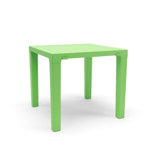 Mesa Niala Quadrada Verde Claro 80cm em Polipropileno Plaxmetal