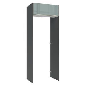 Porta-Geladeira 83 cm 1 Porta Basculante Cinza/Branco/Cinza Lux Madesa