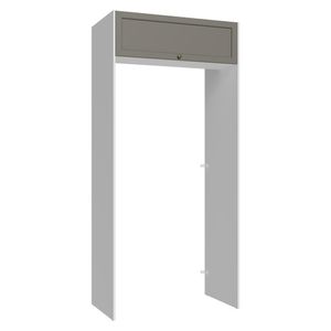 Porta-Geladeira 103 cm 1 Porta Basculante Branco/Cinza Vik Madesa