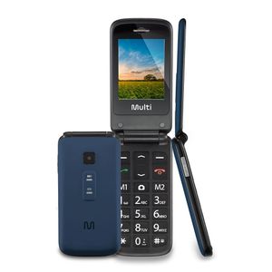 Celular Flip Vita Multilaser Dual Chip MP3 Azul - P9020 P9020