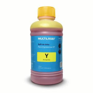 Refil de Tinta para Cartucho Impressoras HP 250ml Amarelo Multi - RF012 RF012