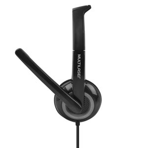 Headset Basic Conexão P3 Cabo de 150cm Cancelamento de Ruido Potência 45mw Preto - PH367 PH367