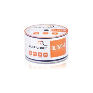 Mídia DVD-R Dual Layer 8,5GB Com 50 Un Multilaser - DV047 DV047