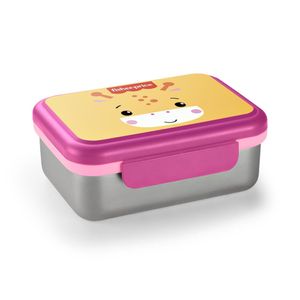 Box Aço Inox Bento Hot & Cold Shock Rosa Fisher Price - BB1093 BB1093