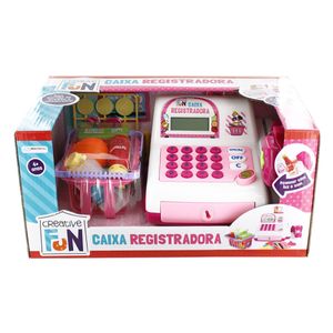 Caixa Registradora Rosa Com Luz e Som Creative Fun Multikids - BR387 BR387