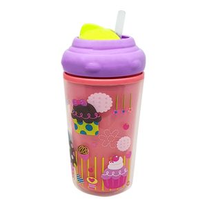 Copo Térmico Com Canudo De Silicone Cool Rosa 24m+ 210ml Multikids Baby - BB035 BB035