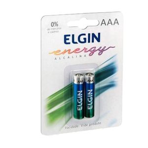 Pilha Alcalina Elgin AAA-LR03 Blister 2UN