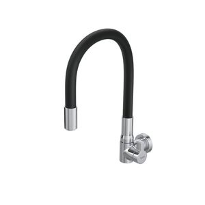 Torneira de Parede para Cozinha Hydramotion Cromado e Preto 1/4 de Volta Hydra