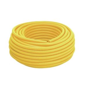 Eletroduto Corrugado PVC 25mm 50m Amarelo Tigre