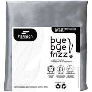 Fronha Bye Bye Frizz Cetim Prata 0,50x0,70m Fibrasca