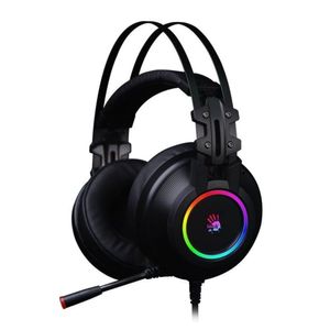 Headset Gamer USB 7.1 Bloody G528C RGB Com Microfone Preto