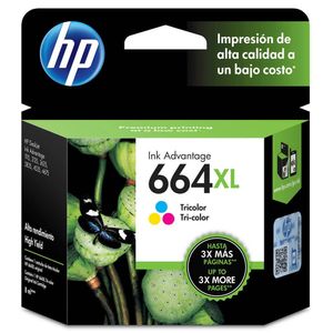 Cartucho de Tinta HP 664xl Colorido