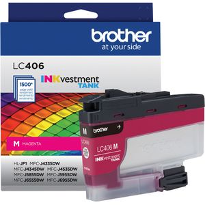 Cartucho de Tinta Brother LC406MS Magenta