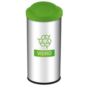 Lixeira Seletiva Brinox 3100/203 Vidro Verde - 40,5 L