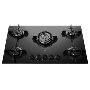 Cooktop a Gás Electrolux KE5TP 5 Bocas com Tripla Chama - Preto