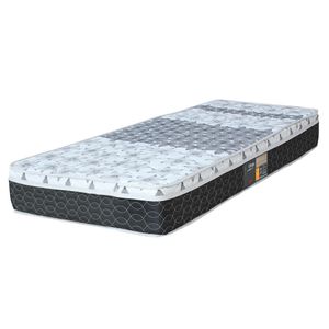 Colchão Solteirão Castor Sleep Class com Euro Pillow e Molas Bonnel 25x96x203 cm - Branco/Cinza