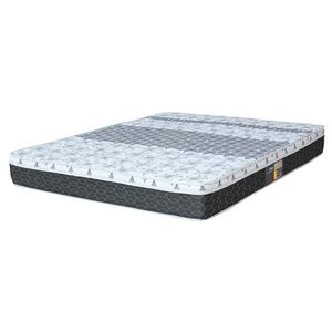 Colchão Casal Castor Sleep Class com Euro Pillow e Molas Bonnel 25x128x188 cm - Branco/Cinza