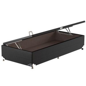 Base Box para Colchão de Solteiro Probel Classic com Baú 40x88x188cm - Preto