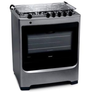 Fogão Consul 5 Bocas CFS5NAR com Botões Removíveis Bivolt - Inox