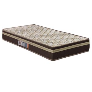 Colchão Solteiro Hellen Millenium Espuma D33 19x88x188 cm - Marrom/Bege