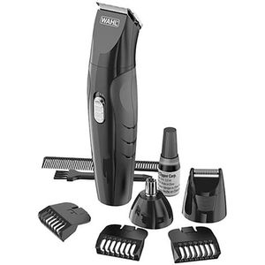 Aparador de Pelos Wahl Groomsman Rech Grooming Kit Bivolt - Preto