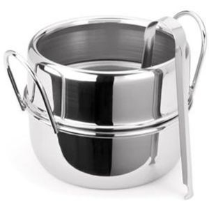 Balde para Gelo Forma com Pinça 1,5 L - Inox