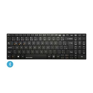 Teclado Sem Fio Slim Conexão Bluetooth Multimídia Teclas Scissor Preto - TC220 TC220