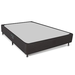 Base Box para Colchão Casal Castor Sleep Class Pocket Hibrido com Rodízio 40x138x188 cm - Cinza