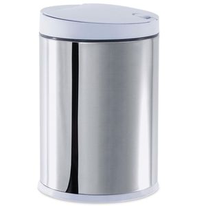 Lixeira Brinox Press em Aço Inox 3050/202 Branco - 4 L