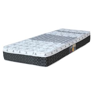 Colchão Solteiro Castor Sleep Class com Euro Pillow e Molas Bonnel 25x78x188 cm - Branco/Cinza