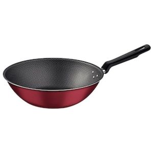 Panela Wok Tramontina Loreto com Revestimento Interno e Externo Antiaderente Starflon Max 28 cm - Vermelho