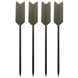 Conjunto de Espetinhos para Petiscos Fracalanza 26275 em Aço Inox Preto - 4 Peças
