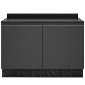 Balcão Bartira Linea 2 Portas 1 Prateleira - Cinza