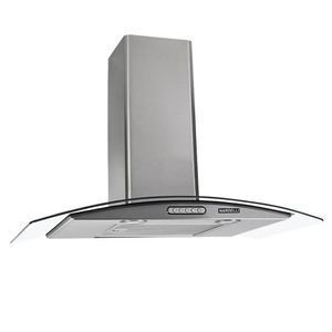 Coifa Parede Duto Slim Nardelli Vidro Curvo Inox 75cm 127V