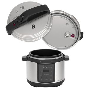 Panela Elétrica de Pressão Oster Digital 5L Preto/Inox 220V