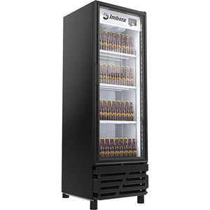 Cervejeira Imbera Vertical Porta Vidro 540 Litros Preto 220V