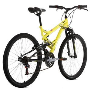 Bicicleta Houston Stinger  Aro 26 21V Amarelo Fluor/Preto