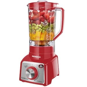 Liquidificador Mondial Turbo L-1000 RI Vermelho/Inox 1000W com 12 Velocidades