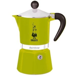 Cafeteira Italiana Bialetti Rainbow em Alumínio 3 Xícaras  Verde