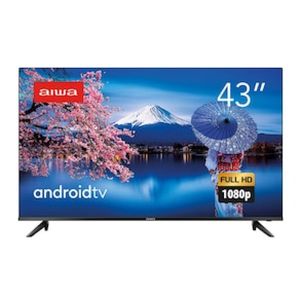 Smart TV 43" Aiwa Full HD AWS-TV-43-BL-02-A Android, Comando de Voz, Dolby Audio, HDR10, Borda Ultrafina