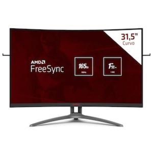 Monitor Gamer Curvo LED 31.5" Full HD AOC Agon AG323FCXE Full HD,1ms, 165 Hz, FreeSync, Light FX, Modo Mira, VGA, HDMI e DP - Preto